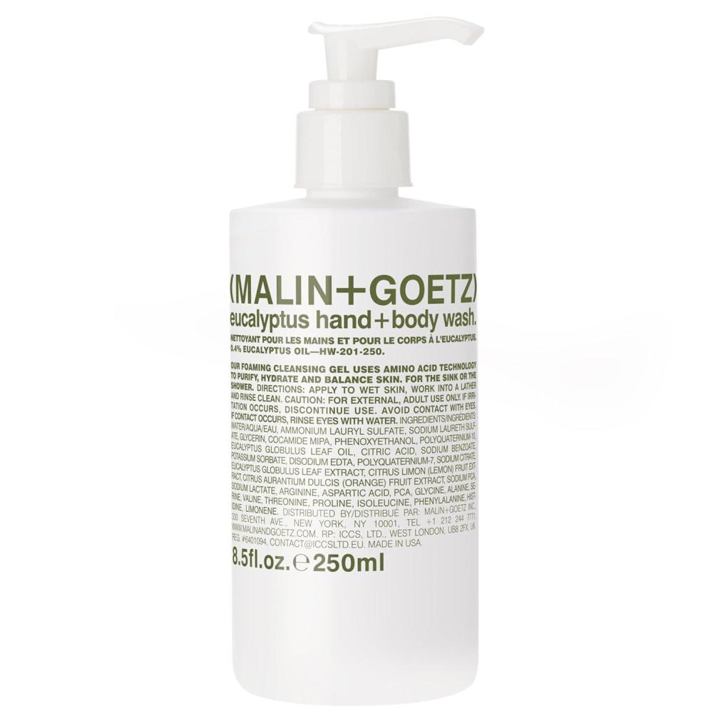 imageMALINGOETZ Hand  Body Wash  natural hydrating soap cleansing and purifying for all skin types prevents stripping or irritation on sensitive skin Crueltyfree Beauty CareEucalyptus