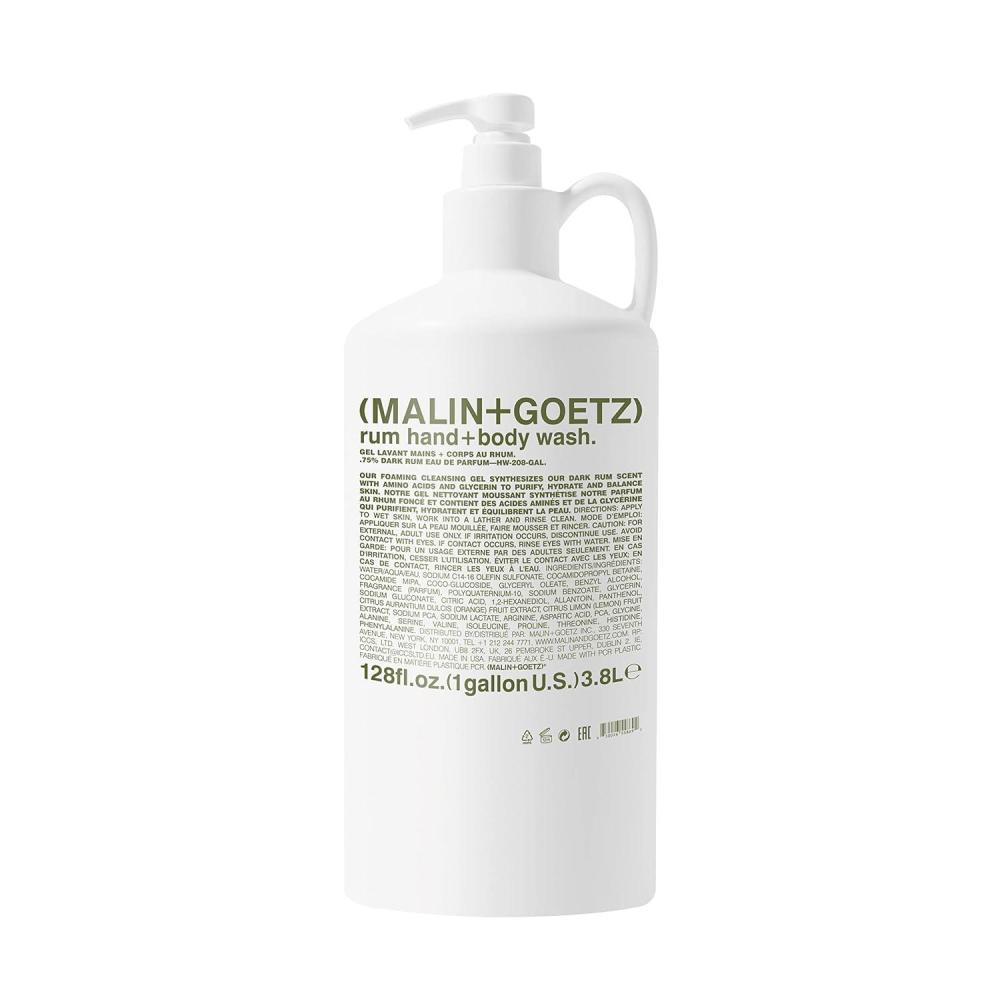imageMALINGOETZ Hand  Body Wash  natural hydrating soap cleansing and purifying for all skin types prevents stripping or irritation on sensitive skin Crueltyfree Beauty CareRum