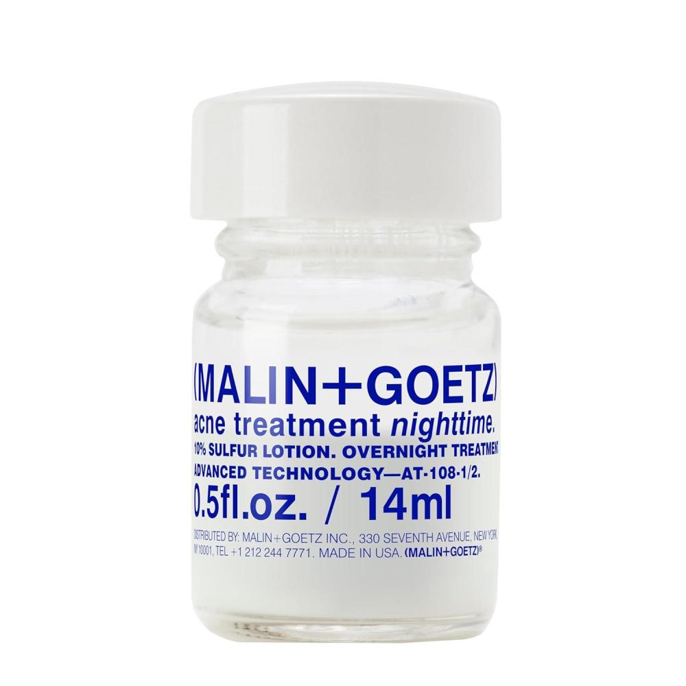 imageMalin  Goetz Acne Treatment Nighttime 05 Fl Oz  Overnight Sulfur Acne Spot Treatment Blemish Control ampamp Scar Treatment All Skin Types Vegan ampamp Cruelty Free