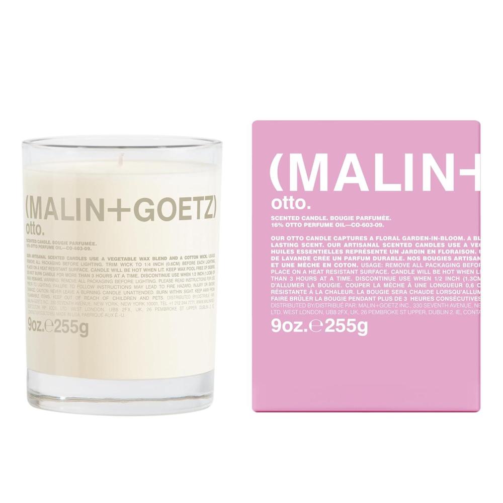imageMalinGoetz Highly Scented Long Lasting Slow Burn All Natural Hand Poured Luxury Wax Blend Aromatic Candles and Gift Set 60 Hours 9ozOtto