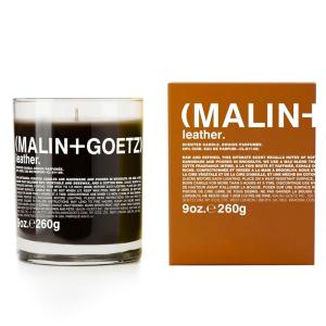 Malin+Goetz Highly Scented, Long Lasting, Slow Burn, All Natural, Hand Poured, Luxury Wax Blend, Aromatic Candles and Gift Set, 60 Hours, 9oz(Leather)