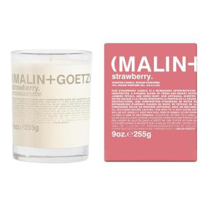 Malin+Goetz Highly Scented, Long Lasting, Slow Burn, All Natural, Hand Poured, Luxury Wax Blend, Aromatic Candles and Gift Set, 60 Hours, 9oz(Strawberry)