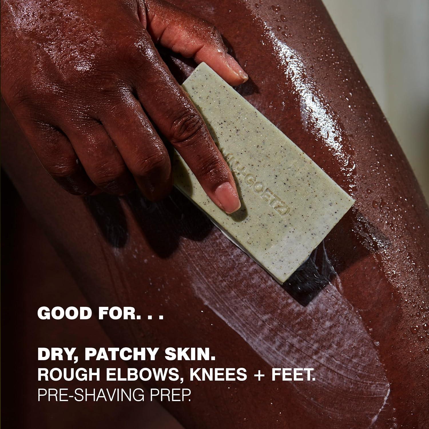 imageMALINGOETZ Mandelic Acid Exfoliating Bar TripleMilled Exfoliating Cleansing Bar Mandelic Acid Lactic Acid Pumice Eucalyptus Smooths Softens Brightens Skin Vegan CrueltyFree5 oz