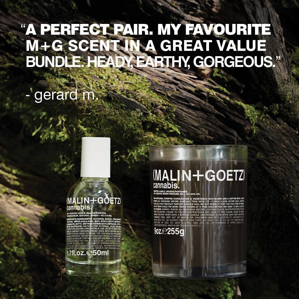 imageMALINGOETZ Cannabis Eau de Parfum Candle Set Luxury Fragrance Vegan CrueltyFree its high time cannabis