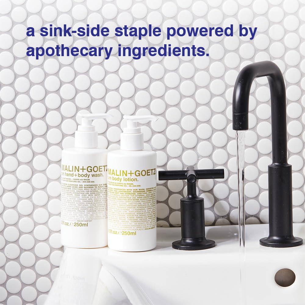 imageMALINGOETZ Rum HandBody Wash ampamp Lotion Hydrating Set CrueltyFree make it a double