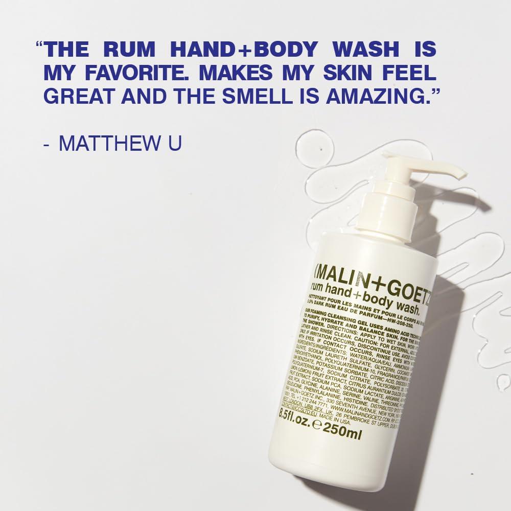 imageMALINGOETZ Rum HandBody Wash ampamp Lotion Hydrating Set CrueltyFree make it a double