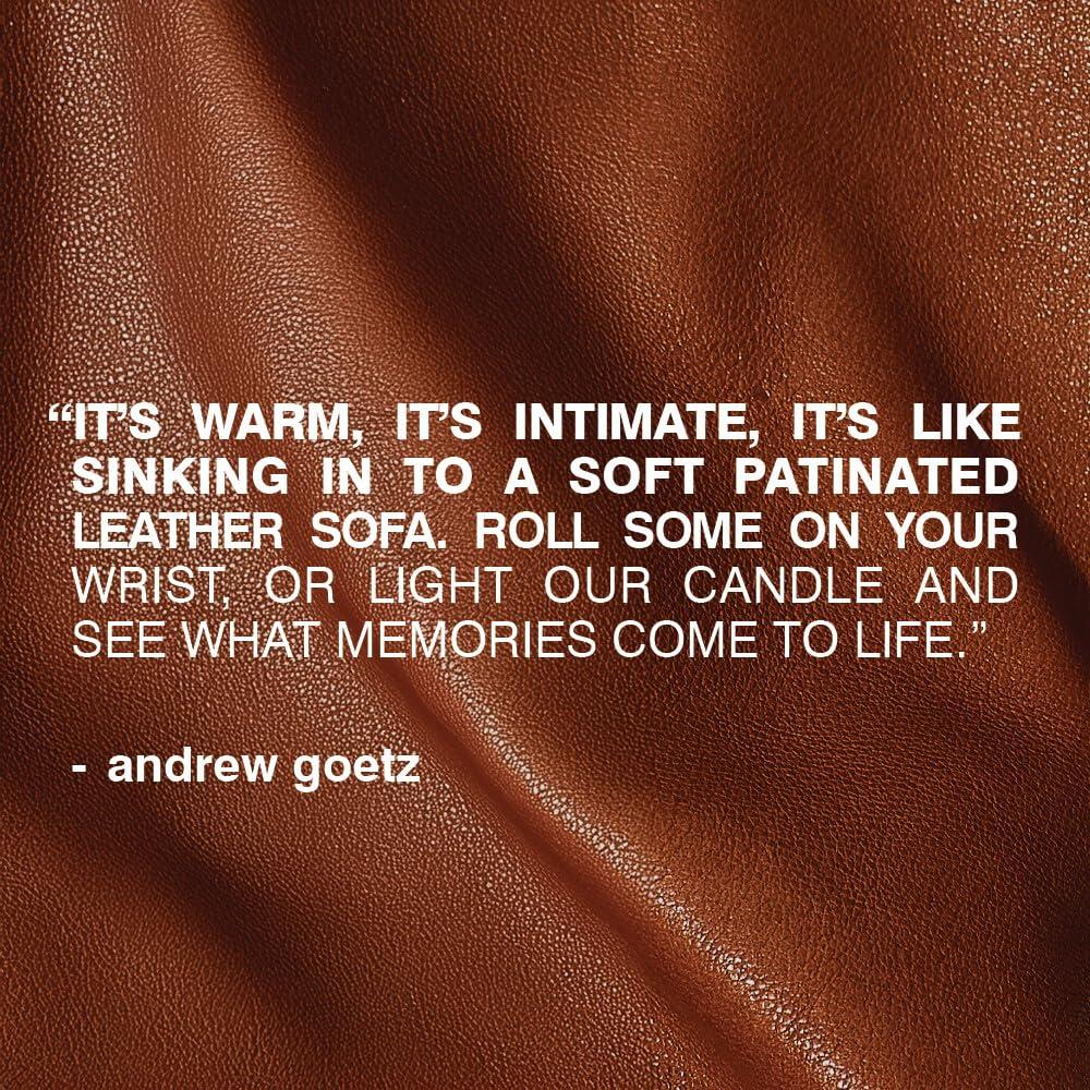 imageMALINGOETZ Leather Perfume Oil Scented Candle Set Vegan ampamp CrueltyFree notes of nostalgia