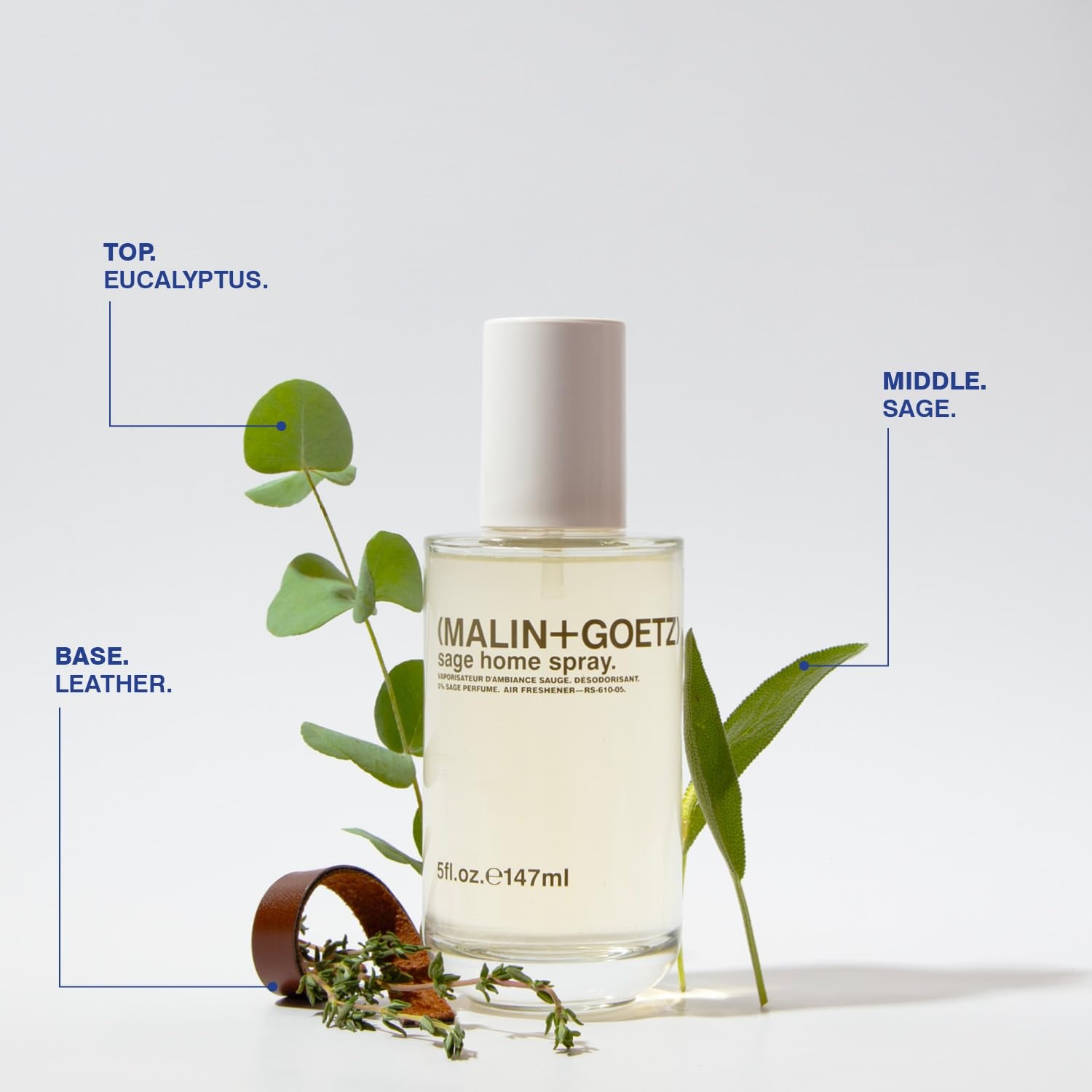 image:imageMALINGOETZ Home Spray 5 Oz AlcoholFree Odor Absorber Natural Ingredients Use in Any Space Including Bathroom Kitchen and Living Room Air FreshenerSage
