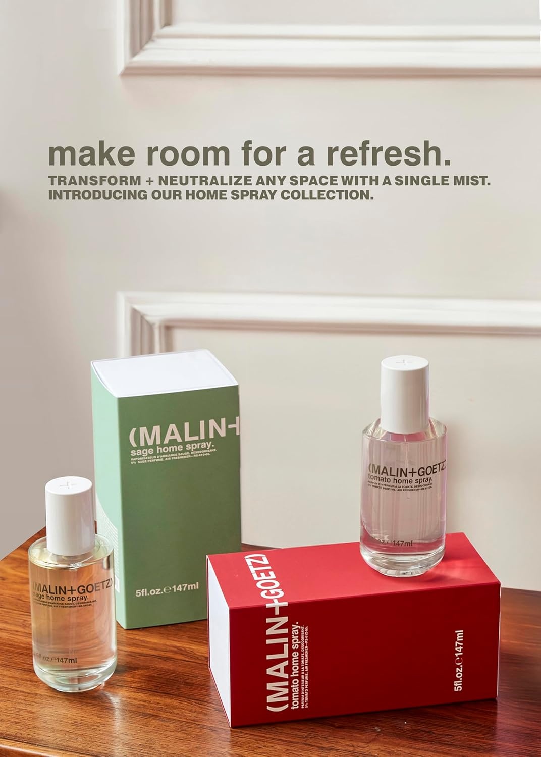 image:imageMALINGOETZ Home Spray 5 Oz AlcoholFree Odor Absorber Natural Ingredients Use in Any Space Including Bathroom Kitchen and Living Room Air FreshenerSage