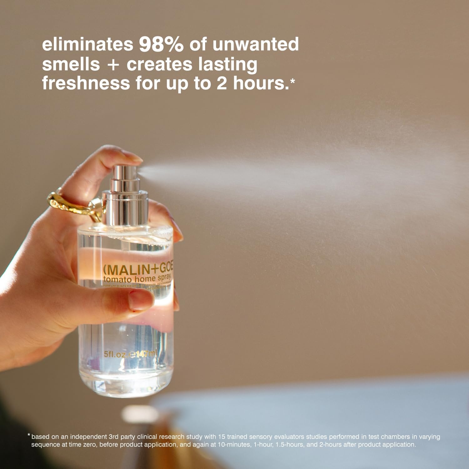image:imageMALINGOETZ Home Spray 5 Oz AlcoholFree Odor Absorber Natural Ingredients Use in Any Space Including Bathroom Kitchen and Living Room Air FreshenerTomato
